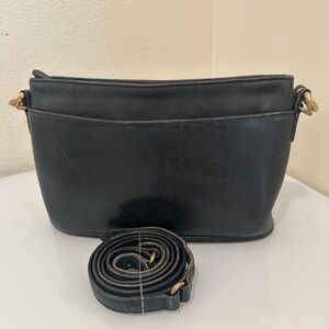 Coach Black Leather Crossbody Bag